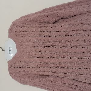 American Eagle Women's Light Pink Knitted Sweater. Size S